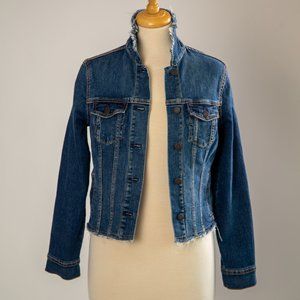 Raw Edge Jean Jacket Size S